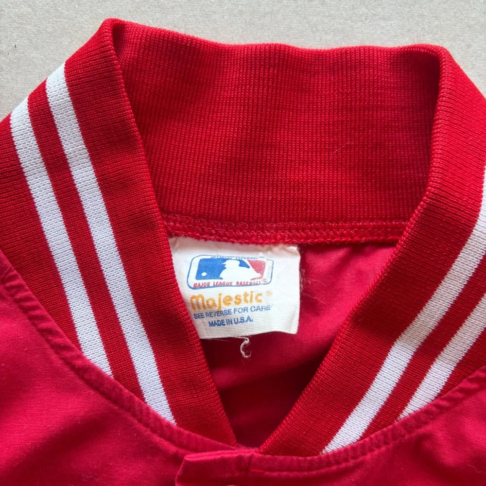 Vintage 90s Majestic Cincinnati‎ Reds MLB Bomber Jacket